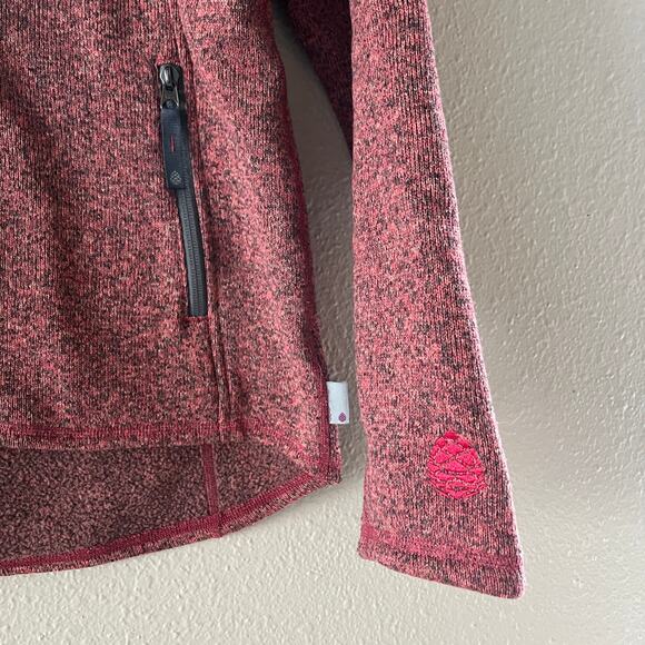 Stio Sweetwater fleece Jacket desert coral heather red - Picture 4 of 8